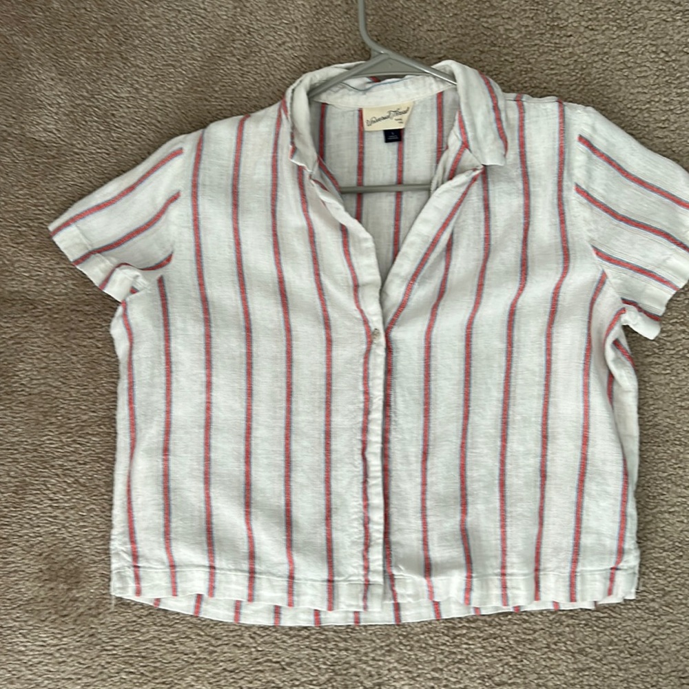 Cropped Beach Tee Linen